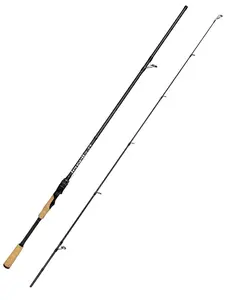 Jenseits Fishing Rods, Carbon Fiber Spinning Poles, Saltwater Resistant Guides, 7' Portable 2-Piece, Cork/EVA Grip for Bass Trout Inshore & Surf