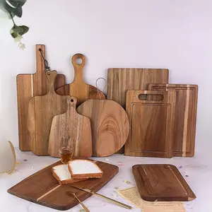 Acacia Wood Cutting Board Resin Splicing Design New Fruit & Meat Chopping Board Durable Kitchen Tool Made in China Model Xinghao Wooden Cutting Boards
