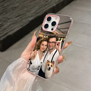 Custom Photo Phone Case – Please Send Image After Purchase.Custom Photo Phone Case, Jelly Case,Personalized Phone Cover, Pink with Soft Photo Border,  Suitable for Apple iPhone 17/16/15/14/13/12/11/7/X/XR/XS MAX/Plus/Pro/Pro Max. Custom Phone Case for Pet
