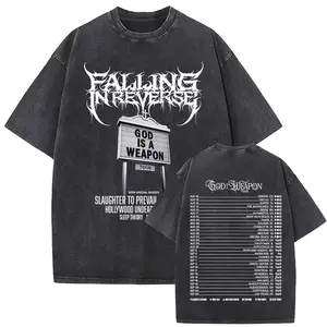 Falling In Reverse 2 Sided Shirt, God Is A Weapon Music Rock Band Tour T-Shirt, Fashion Cotton, Full Colors, Full Sizes, For Men, For Women