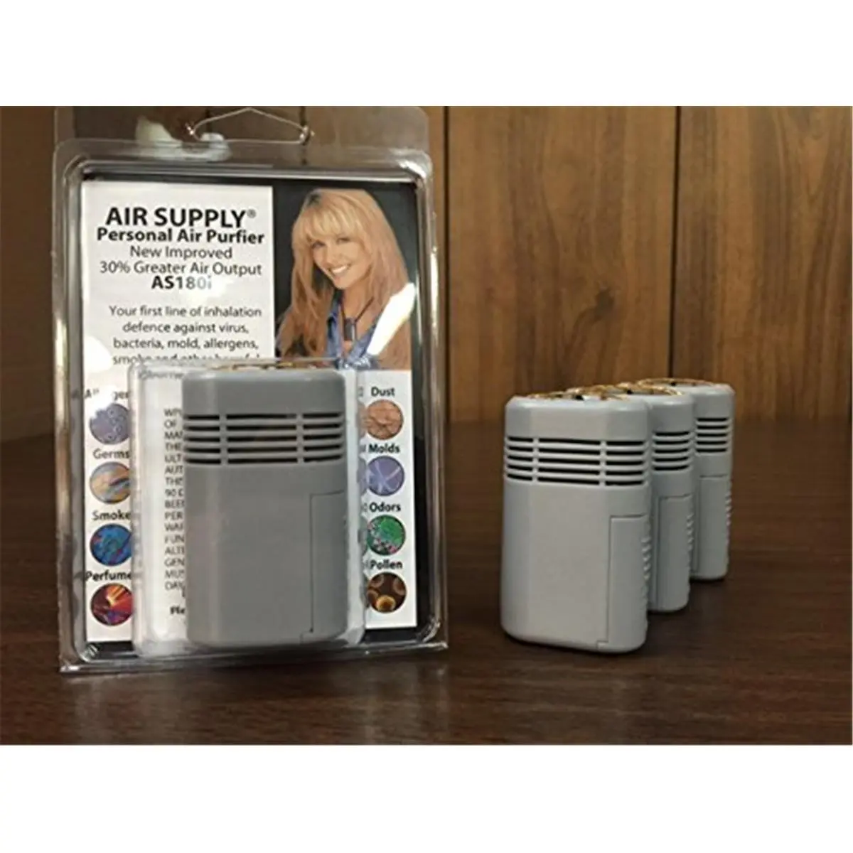 212 MAIN Wearable Cordless Minimate Personal Air Purifier - Battery Powered Lithium Ion, Plastic Body, Portable Small Size, Lightweight, Ergonomic Design, Neck Cord, Removes 90% Germs & Pollutants, Ideal for Waiting Rooms