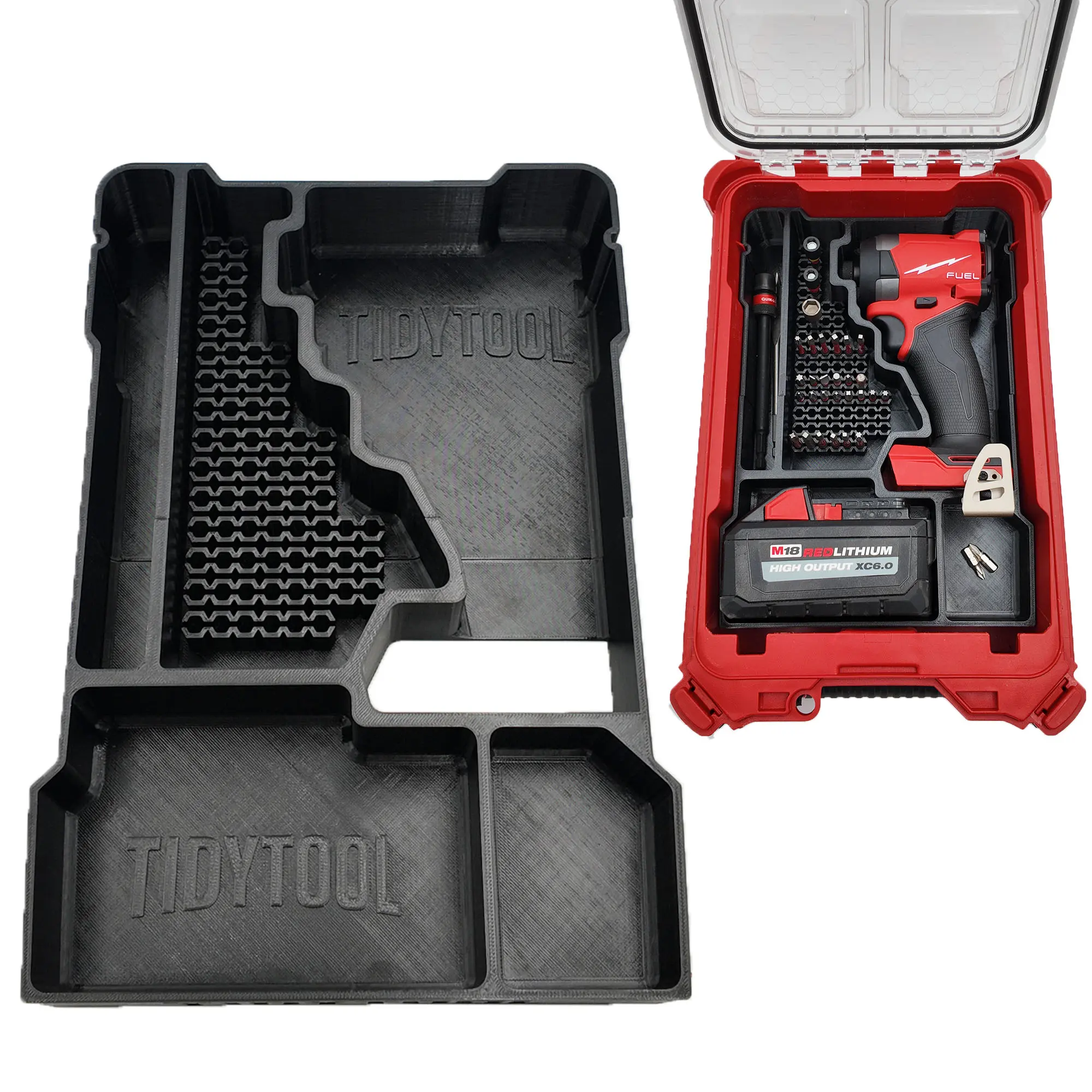 M18 FUEL Impact Driver Organizer | Packout Compact Insert, Bit Storage