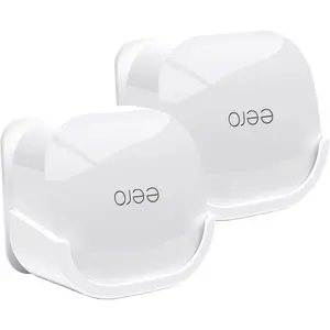 2Pack Wall Mount Holder for eero 6 Plus 6+ and eero 6 Router Mesh  System,Wall Mount Stand Bracket for eero 6 Plus and eero 6 tri-Band Mesh,Wall Bracket for eero 6+ Extender Router Wire Organizer