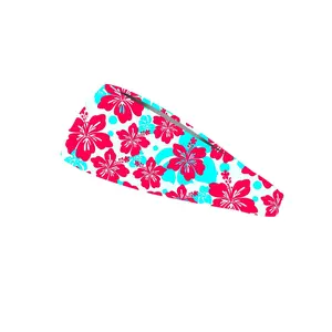 RAVEbandz The Pro -  Wide Stretch Headband (Hibiscus)