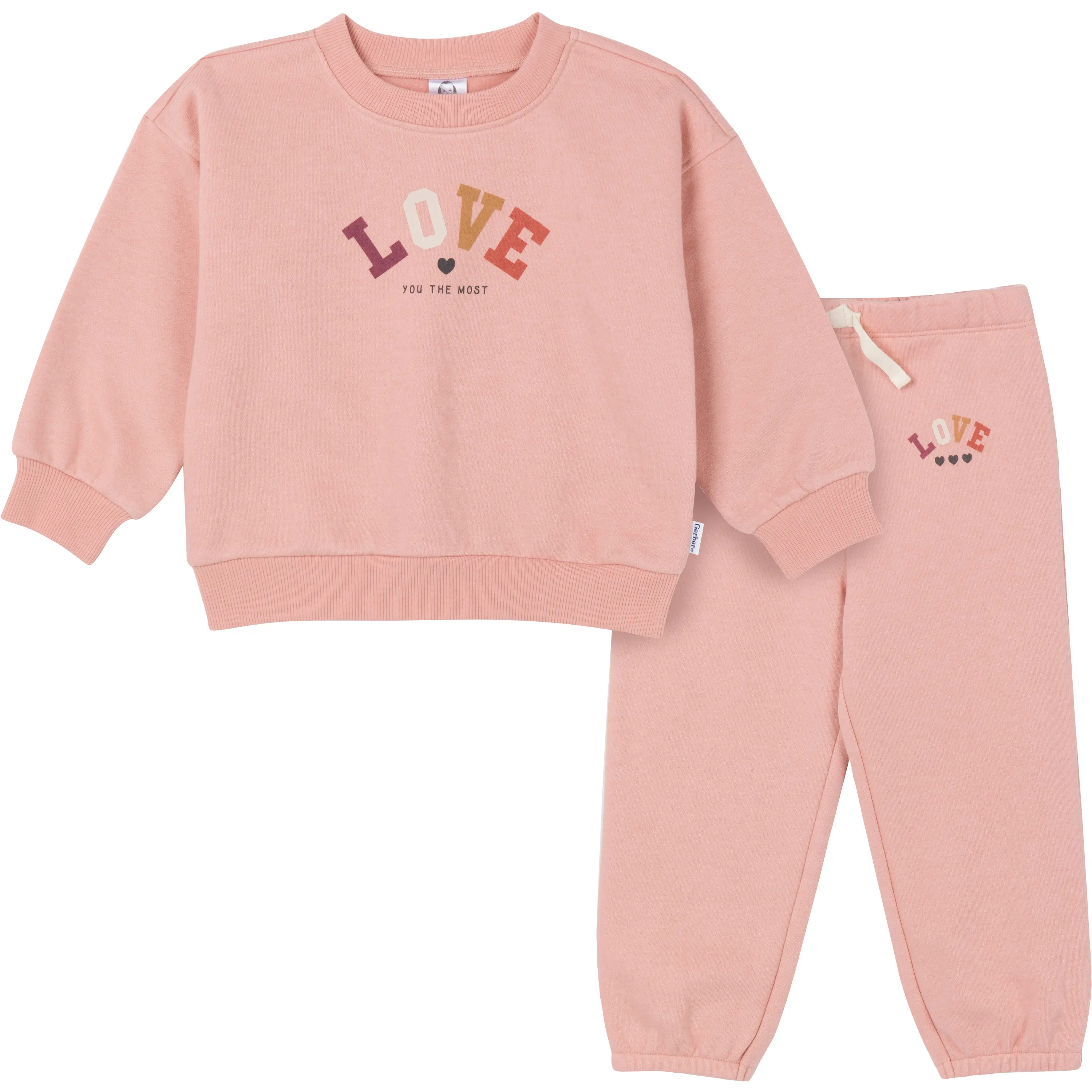 Gerber Baby & Toddler Girls' 2- Piece Fleece Set