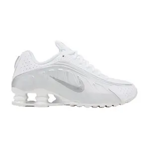 Nike Shox R4 GS 'White Metallic Silver' 2025