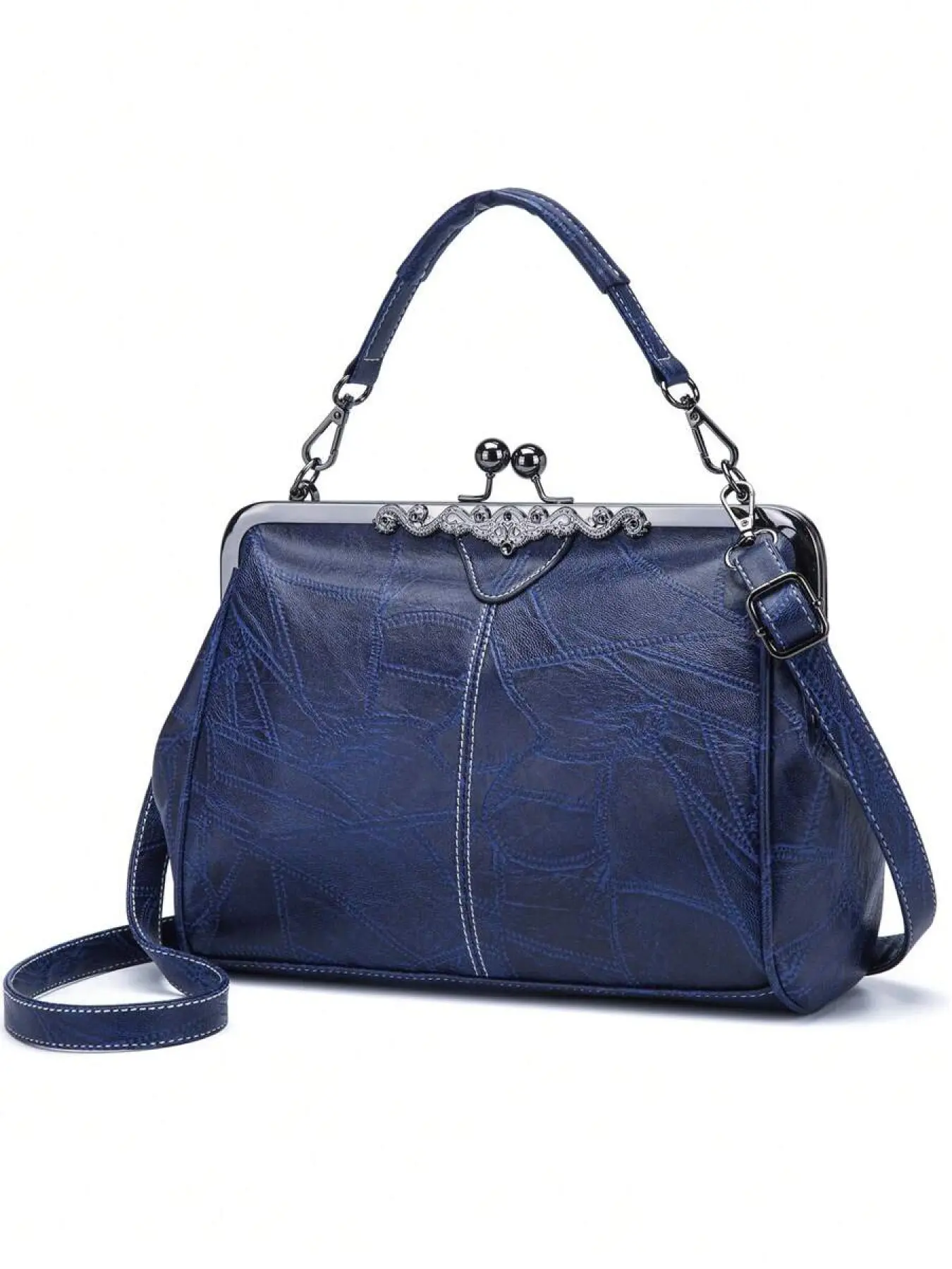 Removable Shoulder Strap Ladies Soft Retro Leather Portable Handbags, Stylish Handbag, Sling Bag, Fashionable Handbag, Aesthetic Handbag