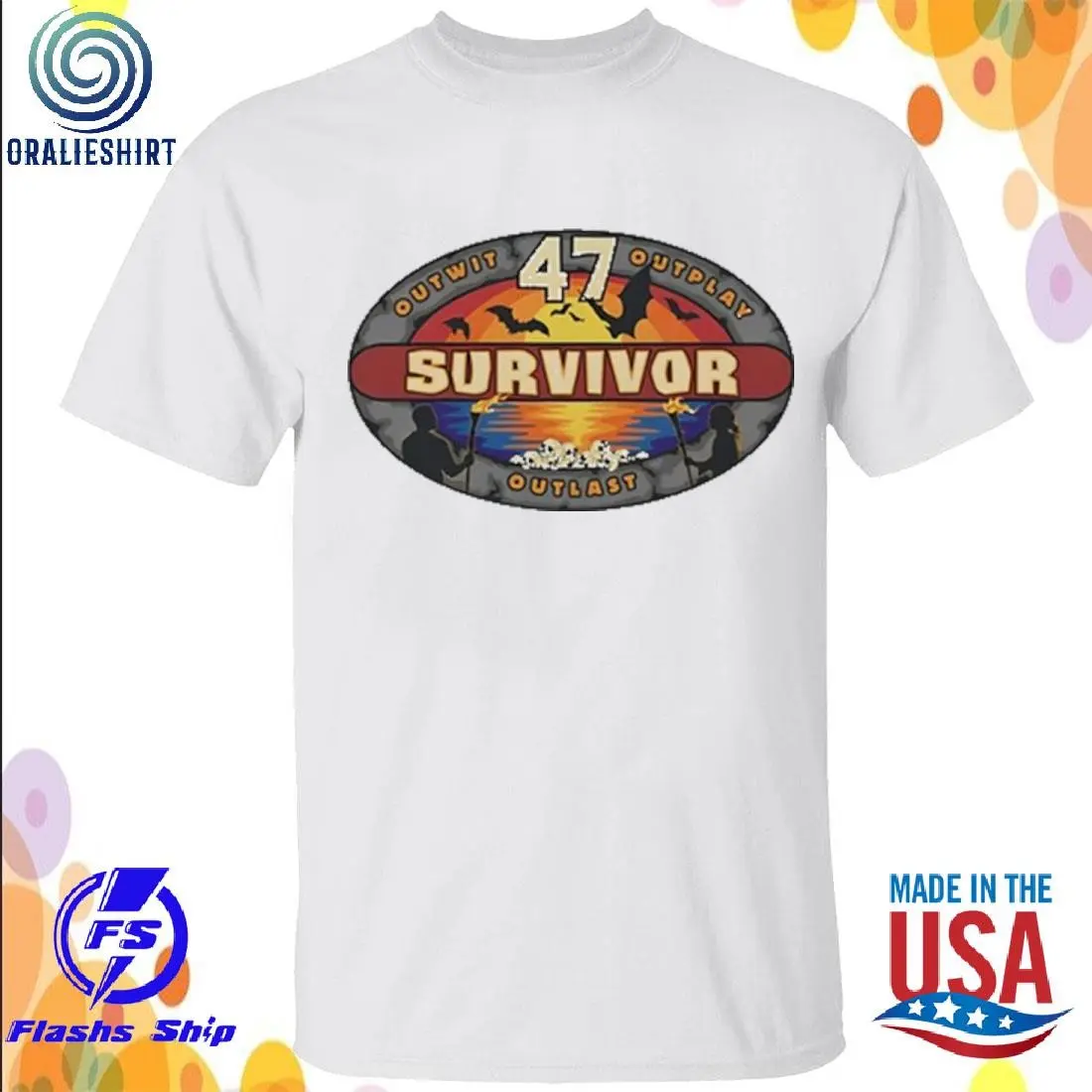 Paramount survivor season 47 logo shirt