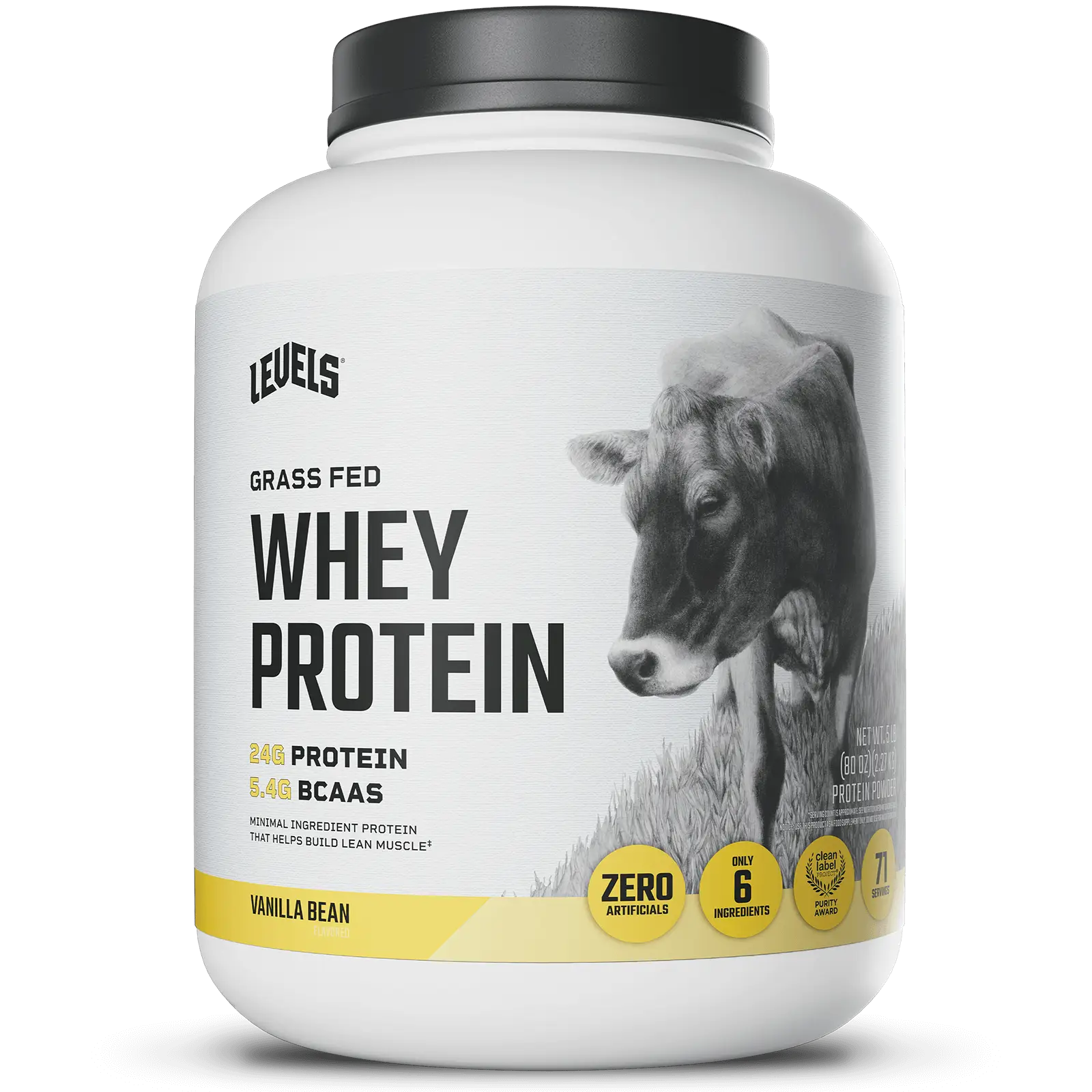 Levels Whey Protein, Grass Fed, No Artificials, 24G of Protein