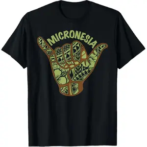 🌊 [100% Cotton][Graphic Tee]Micronesian Cultural Vintage Graphic Tees, Casual Cotton Streetwear T-Shirts for Men & Women, Unique Island Culture Shirt, Retro Vintage Design, Comfortable Everyday Wear, Trendy Unisex Top, Perfect Gift for Culture Lovers