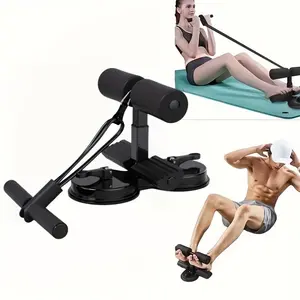 1 piece of home and gym-use abdominal muscle training equipment – Abdominal Crunch Aid + Dual Suction Plates Portable Home Gym Device – Multi-functional Core Training/Waist Shaping/Stretching Training in One (Adjustable) Stomach Workout Equipment.