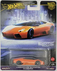 HW Car Culture Exotic Envy Lamborghini Reventon Roadster Collectible Diecast Model Car