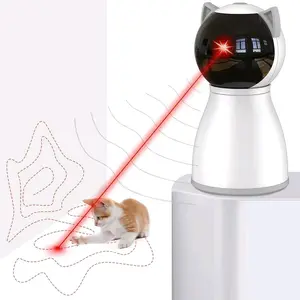 4th Generation Real Random Trajectory Motion Activated Rechargeable Automatic Cat Laser Toy for Indoor Cats