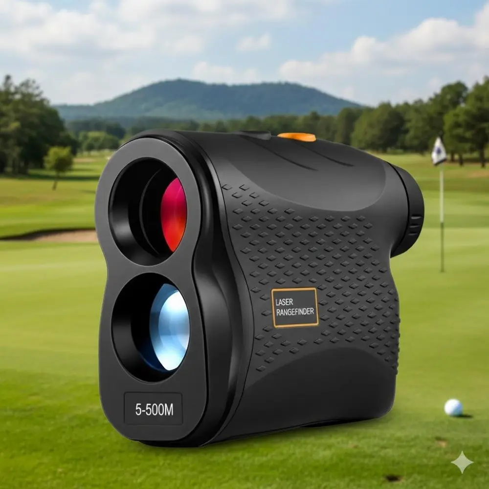 Professional Portable Laser Rangefinder: High-Precision Multi-Function System with 6x Lens, Fast Measurement, Adjustable View, Fog Mode for Outdoor, Hunting, Engineering & Golf Flagstick Multi-Mode, Golf Equipment.