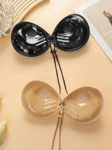 Women's Wireless Balconette Bra, Buckleless Design, Medium Support, Plain Pattern, Unlined, Suitable for All Seasons