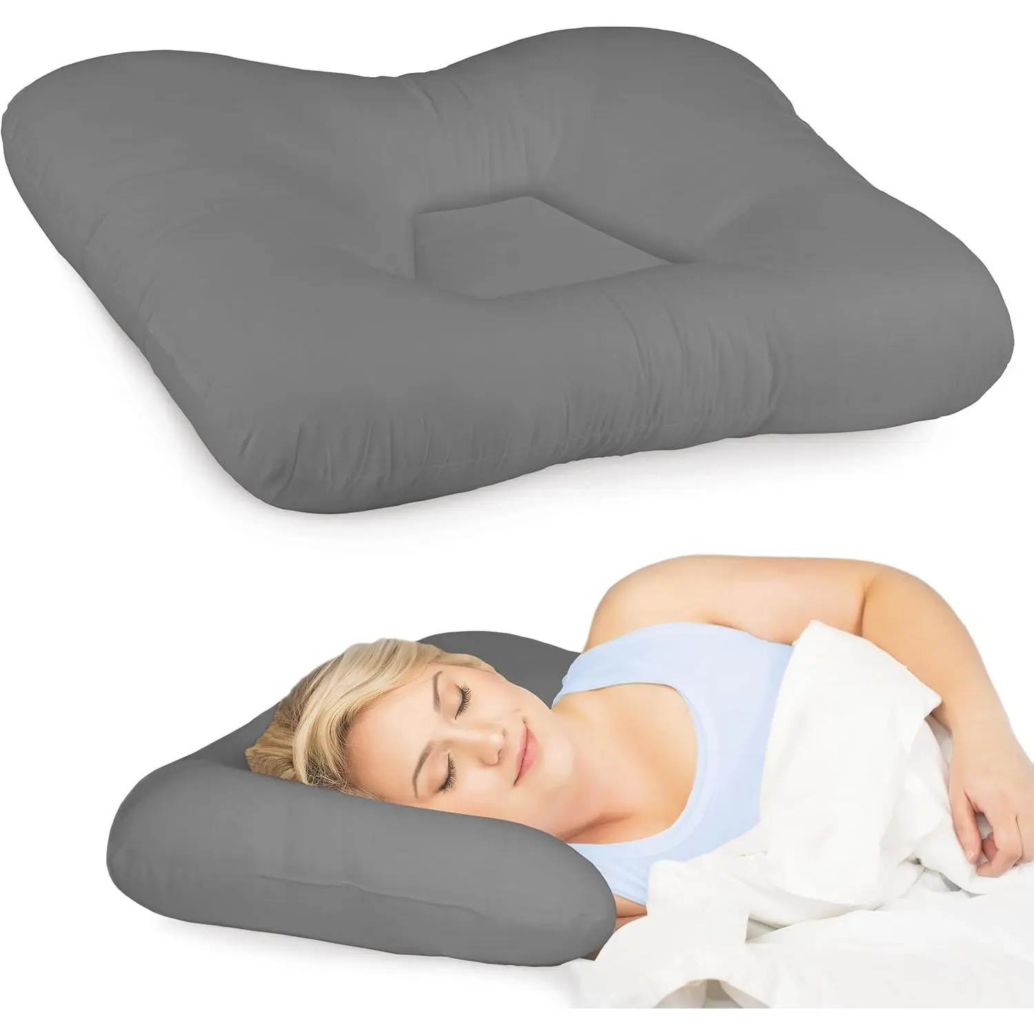 Tri-Core Cervical Pillow – Firm Orthopedic Neck Pillow for Pain Relief ...