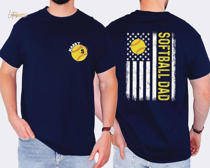 Custom Softball Dad Shirt , Game Day Tee, Father’s Day Gift for Sports Dad