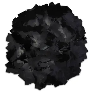 Rectangle Black Metallic Confetti – Premium Mylar Slow-Falling 1lb Loose Pack
