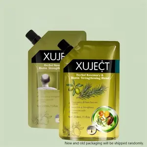 XUJECT Herbal Rosemary & Biotin Strengthening Shampoo 210ml Winter Hair Care for Thicker Healthier Hair with Ginseng Ginger Jojoba Oil Gentle Daily Use Buy 1 Get 1 Free Hair Thickening Conditioner Moisturizing