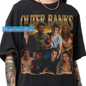 Vintage 90s Graphic Style Outer Banks T-shirt, Outer Banks Bootleg Rap Shirt, JJ Maybank Gifts For Man And Women Unisex T-shirt