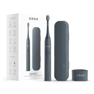 ORDO Sonic+ Electric Toothbrush & Charging Travel Case - Charcoal Gray