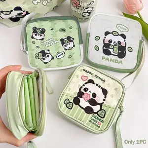 1pc Sanitary Napkin Storage Bag, Portable Storage Bag, Large Capacity, Simple Style, Used To Store Sanitary Napkins, Panty Liners And Tampons, A Necessity For Girls, A Good Choice For Going Out. Stripe Series Makeup Bag,Travel Essentials