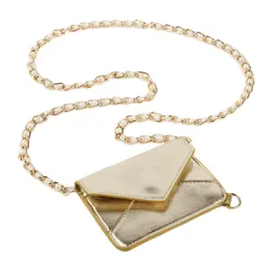 Metallic Gold Envelope Lanyard