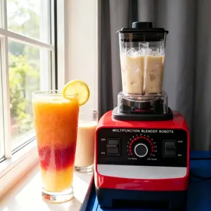 High speed power mixer, suitable for 2L container milkshakes and smoothies, fruit smoothies, ice soybean milk hot soup, frozen desserts, crushed and mixed household. 110V American