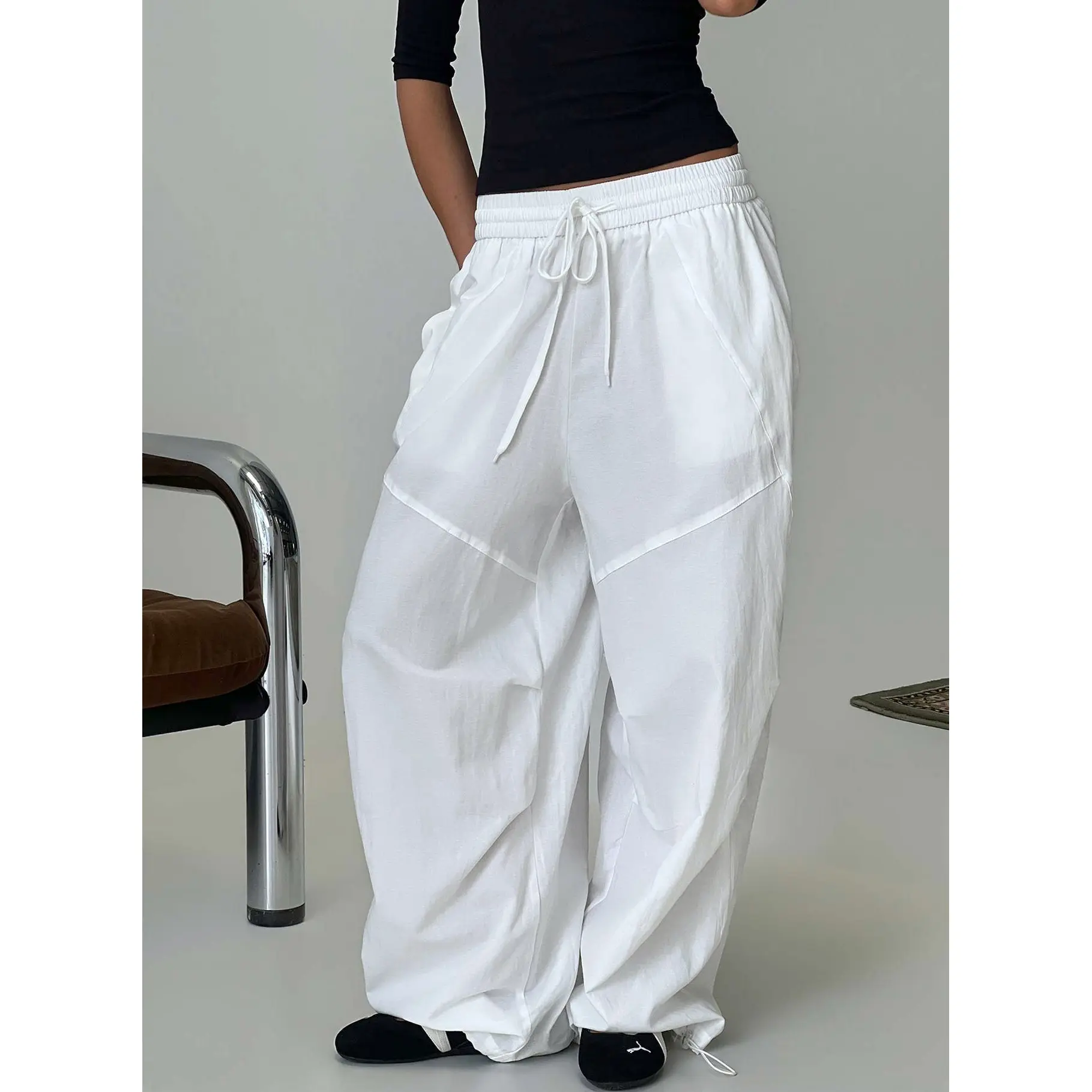 Mankind Baggy Cargo Pants White