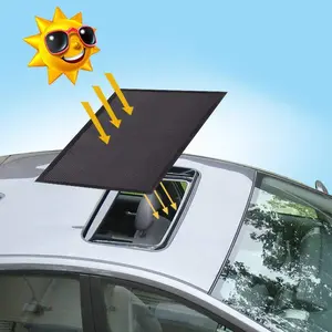 Sunroof Sun Shade Breathable Mesh,  roof Cover for Overnight Camping, Quick Install, UV Sun Protection for Moonroof and Side Window