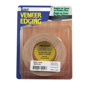 Band-It 34210 0.75 in. x 25 ft. Red Oak Wood Veneer Edge Banding