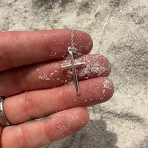 Sterling silver cross necklace
