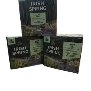 Irish Spring Original Deodorant Bar Soap for Men 3.7 Oz with Flaxseed Oil 9 Pack Colgate-Palmolive Company Natural Ingredients Paraben Free