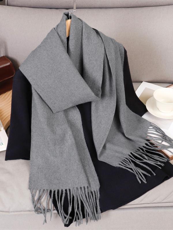 Women'sWinter scarf Solid Color Regular Faux Cashmere Scarf, Suitable For Seasonal Transition hijab, Daily Wear, Windproof And Warm, Red For Christmas Scarfs, Soft Warm Shawl Women'sWinter scarf Solid Color Regular Faux Cashmere Scarf, Suitable For Seasonal Transition hijab, Daily Wear, Windproof And Warm, Red For Christmas Scarfs, Soft Warm Shawl