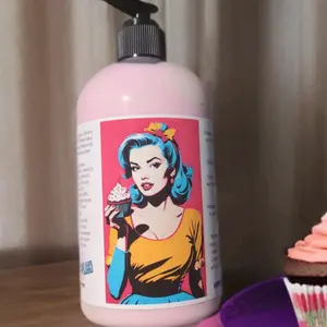 Retro Splash Buttercream Cupcake hydration lotion
