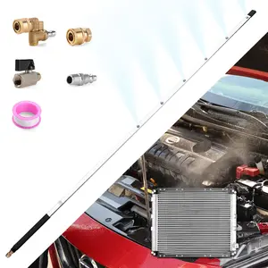 JERUIFOX 40 Inch Pressure Washer Wand for Car Radiator Cleaning Tools, Dual-Use Radiator Cleaner Wands for Pressure Washer & Pressure Air Pump Flush Car Truck Radiator Power Washer Wand with 6 Nozzle Tips