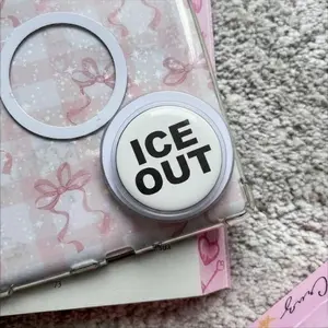 ICE OUT Phone Grip, Anti Trump Liberal Activism Kindle Accessories, Activist Griptok, Immigration Rights sticky Compact Holder Stand Mount Detachable Magnetic