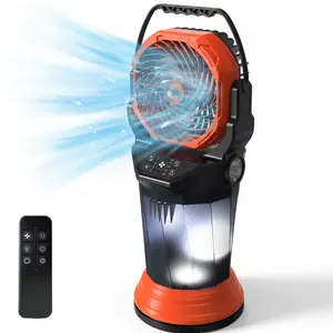 【DealsForYouDays】TaskStar Portable Misting Fan, Rechargeable Battery-Powered Outdoor Cooling Fan with 2L Water Tank, RGB Lights, 4 Speed Modes, 4 Spray Modes, for Patio, Camping, Garage