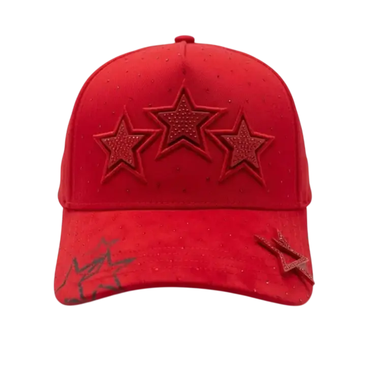 BIGG BOSS 3STARS RED KLAN SNAPBACK HAT BB3STARS RED