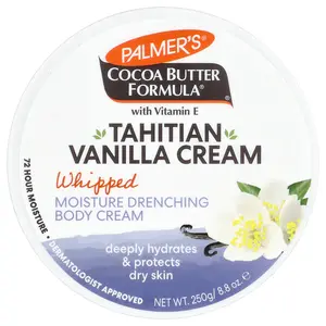 Palmer's Cocoa Butter Formula® with Vitamin E, Whipped Moisture Drenching Body Cream, Tahitian Vanilla, 8.8 oz (250 g)
