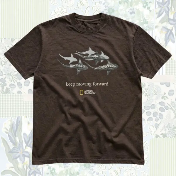 National Geographic Shark Graphic Tee, Vintage Y2K Ocean Wildlife Unisex T-Shirt