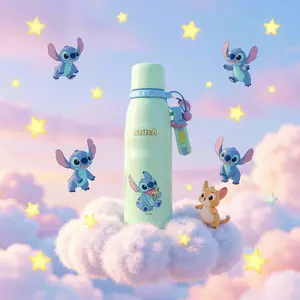 【Special New Year's gift】MINISO Disney Stitch Series Pendant Insulated Cup 600mL (Stitch) – Exquisitely Designed, Great Gift Choice Hydration Tumbler Water Bottles
