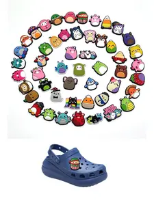 44 Plush Toy Shoe Decorations, Croc Charms, Cute Cartoon Theme Shoes Accessories for Hole Shoes, Party Gifts for Boys and Girls