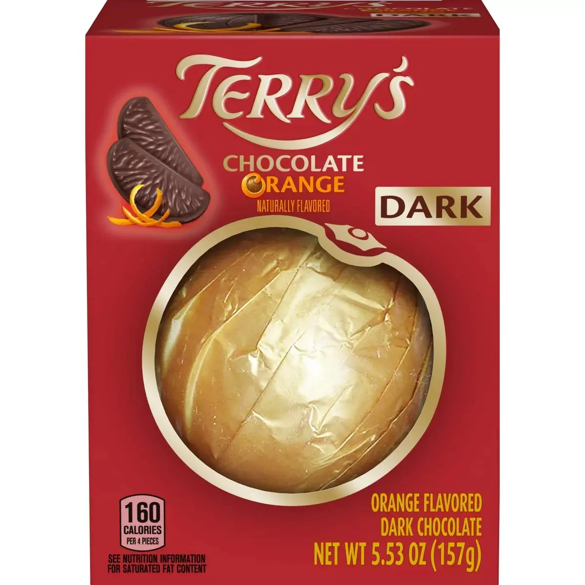Terry's Dark Chocolate Orange Ball Milk Snack Dessert Terry's Dark Chocolate Orange Ball Milk Snack Dessert