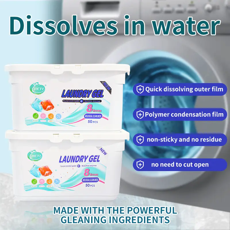 5-in-1 Laundry Pods, Total 50 Count, High Efficiency,Hygienic Clean Heavy Duty Liquid Laundry Detergent Pacs, Free and Clear of Dyes and Perfumes, For