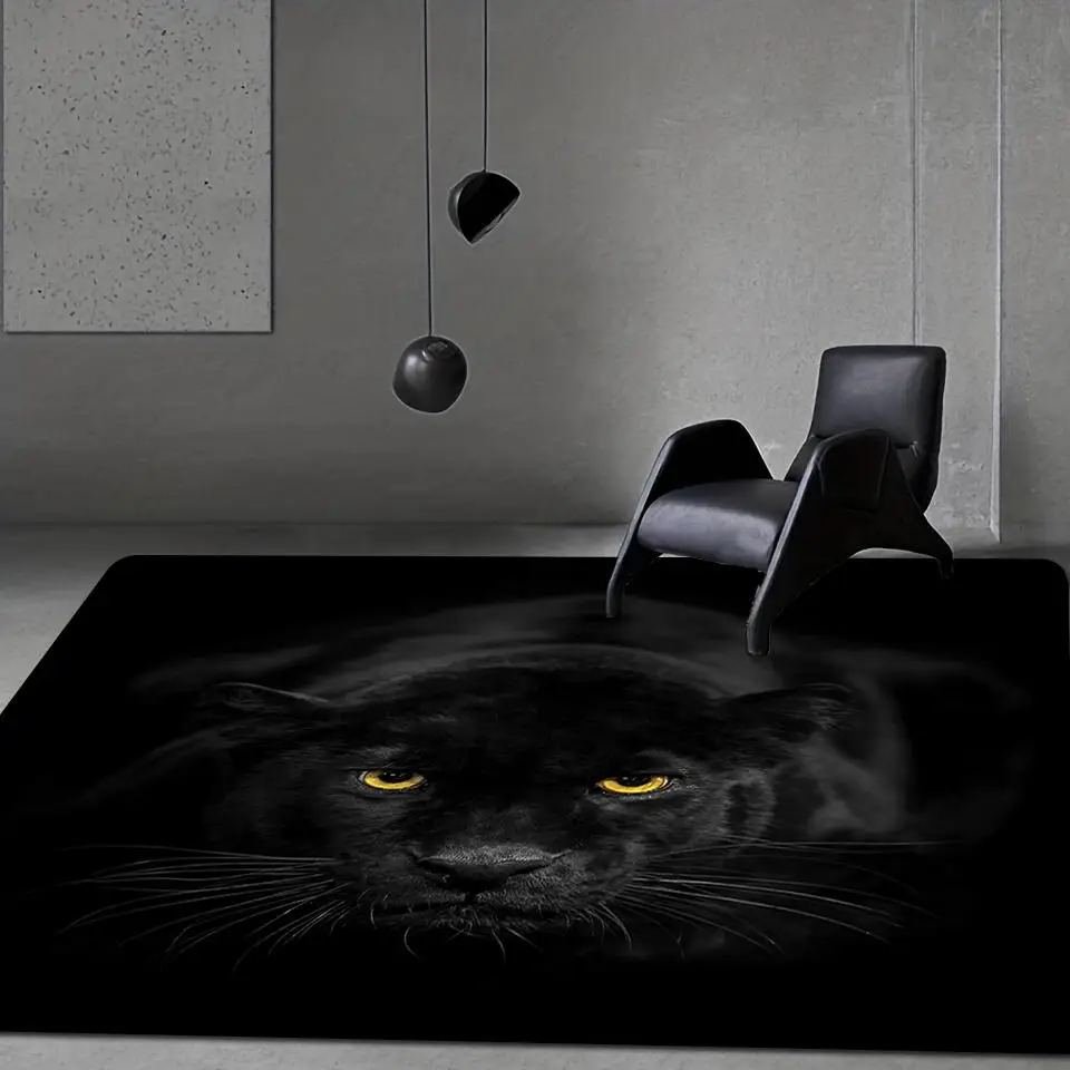 Animal Pattern Large Rug, 1 Count Anti-slip & Waterproof Carpet, Universal Soft Furnishing Carpet for Living Dining Dorm Room Bedroom Home Decoration