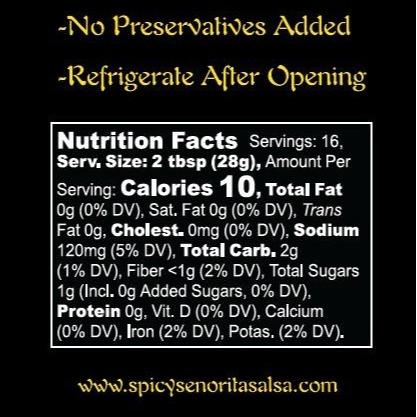 Spicy Senorita Salsa - Trio (Medium, Hot, and Salsa Verde)- Tons on flavor with perfect heat, no added sugar or preservatives, Fresh never frozen ingredients, Produce purchase the day of manufacturing - Blast of flavor in every bite!