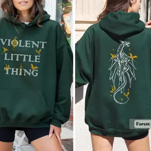 Violent Little Thing Sweatshirt, Fourth Wing Hoodie, Dragon Rider Shirt, Rebecca Yarros, Violet Sorrengail, Fourth Wing fan shirt