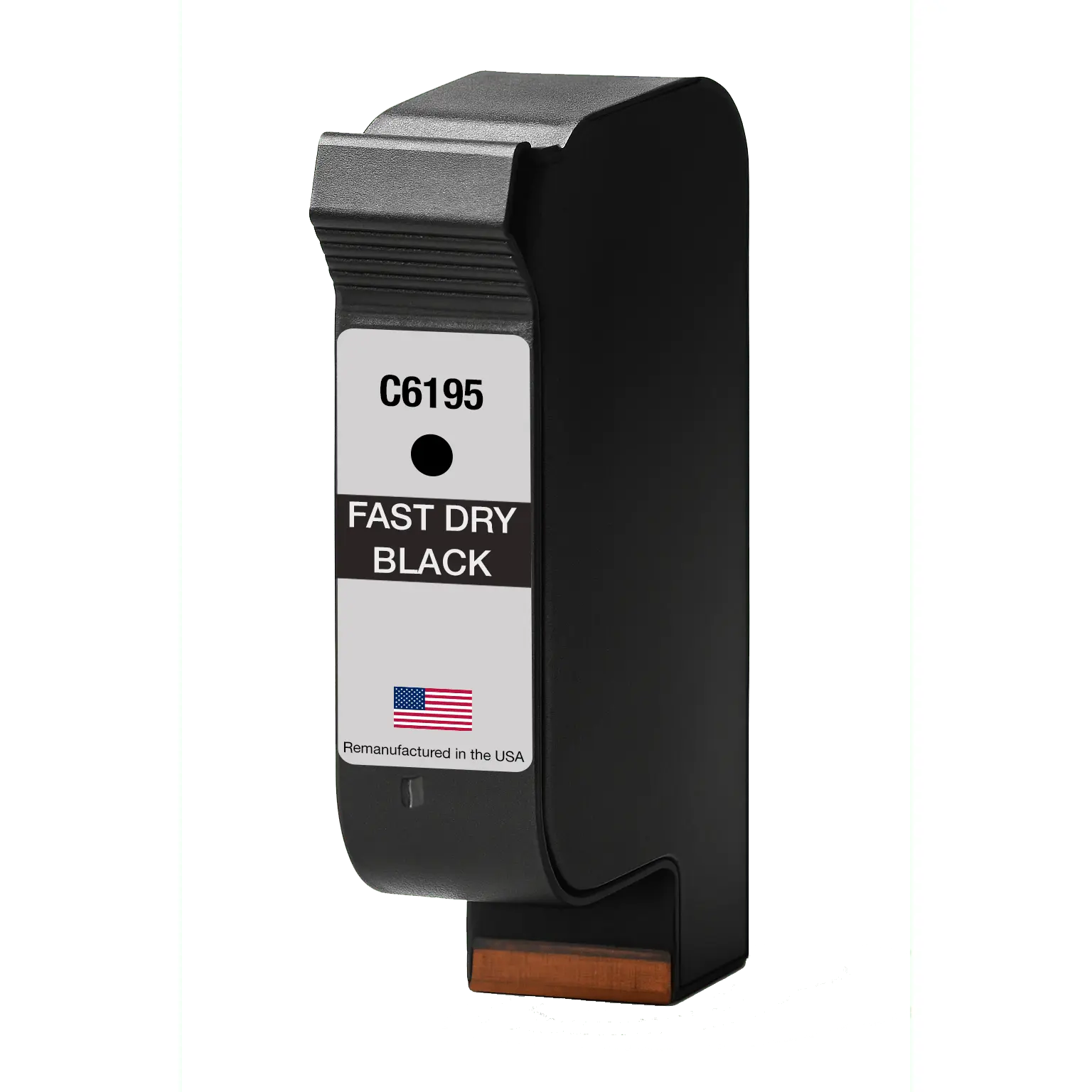 U.S. Remanufactured for HP C6195A Fast-Dry Black Ink Cartridge