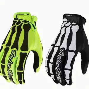 1 Pair Unisex 2025 Bike Riding Gloves, Synthetic Leather Motorcycle Racing Cycling Off-Road Outdoor Thin Gloves with Hook & Loop Closure, Woven Breathable Material